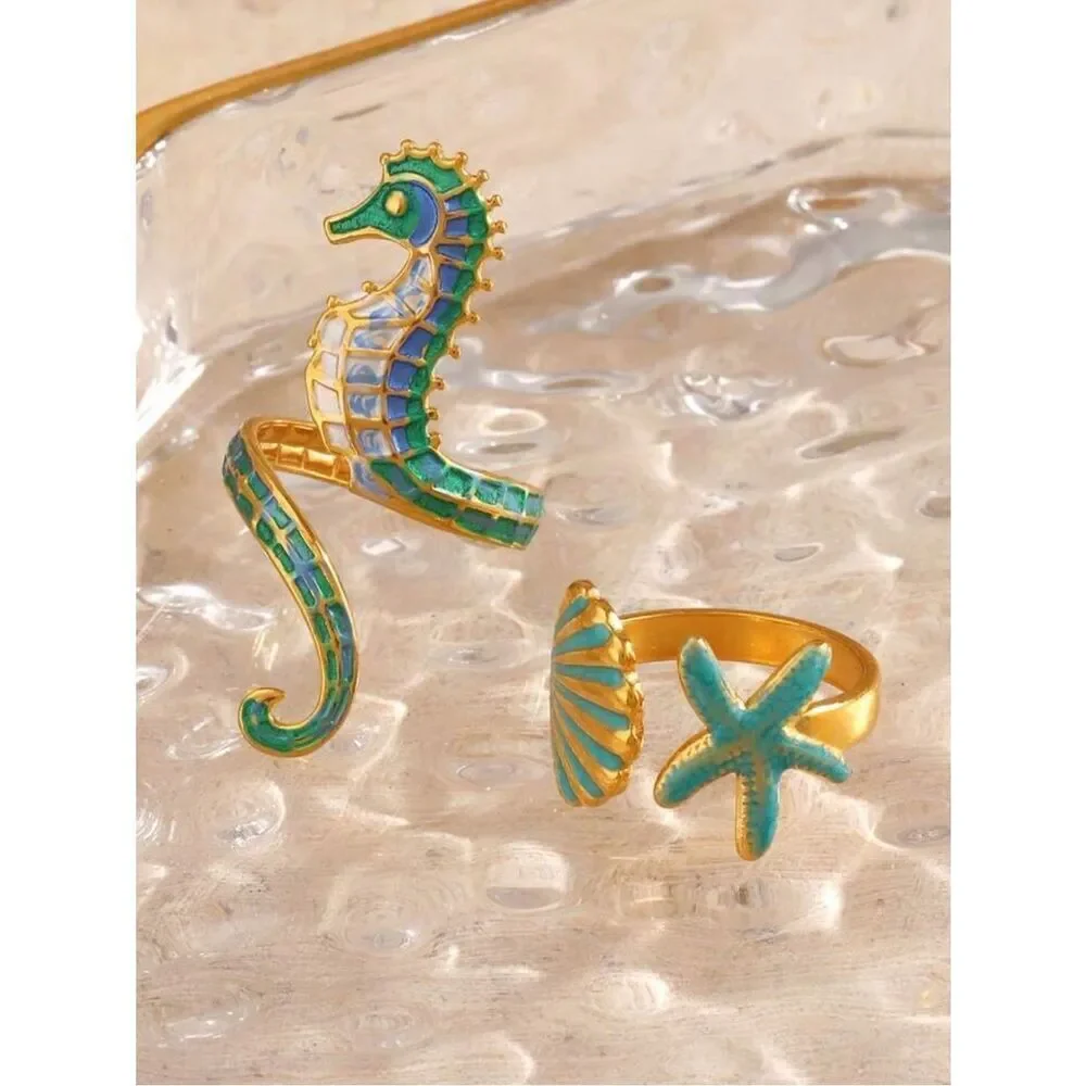 Seahorse ring #2561